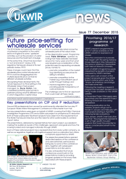 Future price-setting for wholesale services