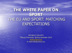 the white paper on sport