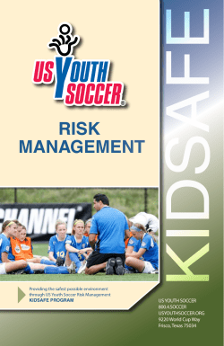 risk management - Washington Youth Soccer