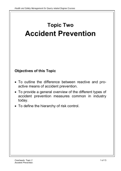 Module: Health and Safety for Quarrying Undergraduates