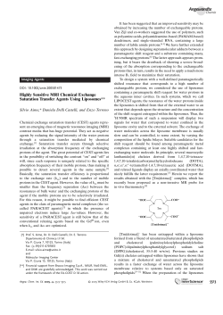Highly Sensitive MRI Chemical Exchange Saturation Transfer