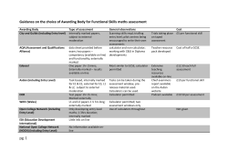 Guidance on choice of awarding body for functional skills