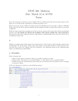 STAT 408: Midterm Due: March 12 at 10 PM Name: