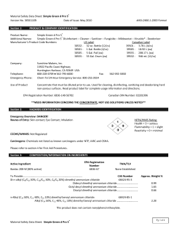 Simple Green d Pro 5® Version No. 3050110B Date of Issue