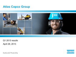 20130429 Quarterly results presentation Q1 2013