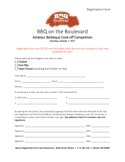BBQ on the Boulevard Amateur Barbeque