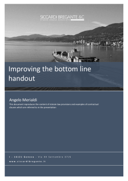 Improving the bottom line handout