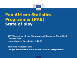 Pan African Statistics Programme