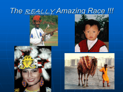 The REALLY Amazing Race - World Changer Kids, Inc.