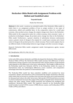Heckscher-Ohlin Model with Assignment Problem with Skilled and