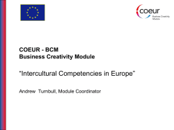Marketing Strategy Business Creativity Module