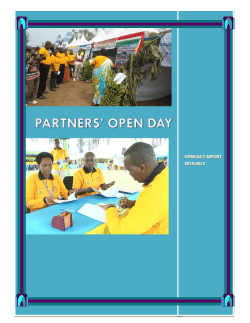 partners` open day - Gisagara district
