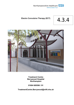 ECT - Northamptonshire Healthcare NHS Foundation Trust