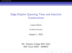 Edge-Disjoint Spanning Trees and Inductive Constructions