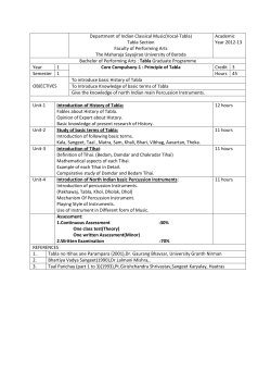 depeartment of indian classical music(vocal-tabla)