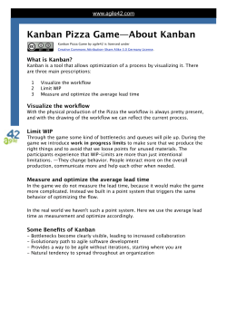Kanban Pizza Game AllIncluded