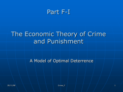 Private Deterrence Efforts