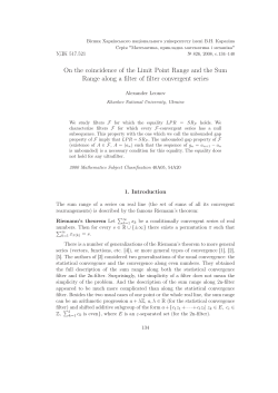 On the coincidence of the Limit Point Range and the Sum Range