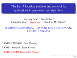 The List Allocation problem and some of its applications in