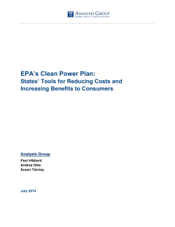 EPA`s Clean Power Plan