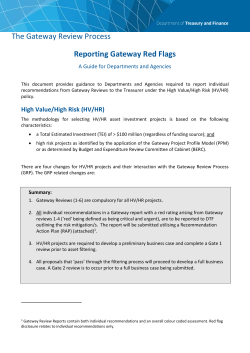 Reporting Gateway red flags