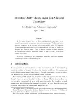 Expected Utility Theory under Non