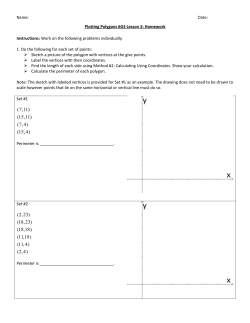 Name: Date: Plotting Polygons 6G3 Lesson 3: Homework
