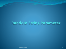 Random String Parameter