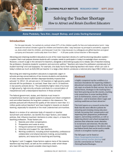 Brief - Learning Policy Institute