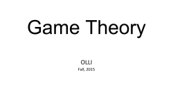 Game Theory - Bradley University