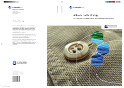 A Nordic textile strategy