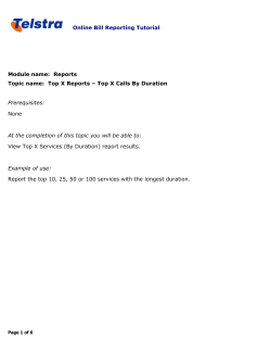 Top X Calls (By Duration)