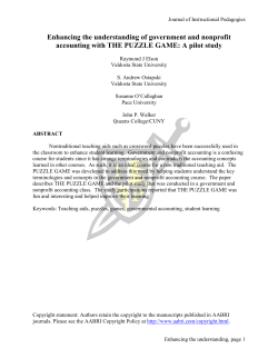 THE PUZZLE GAME - Academic and Business Research Institute