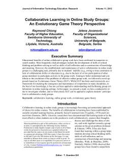 Collaborative Learning in Online Study Groups