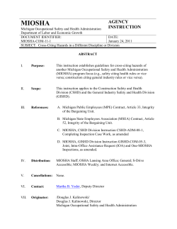 SUBJECT: Cross-Citing Hazards in a Different Discipline or Division