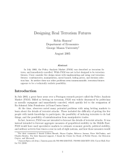 Designing Real Terrorism Futures - Robin Hanson