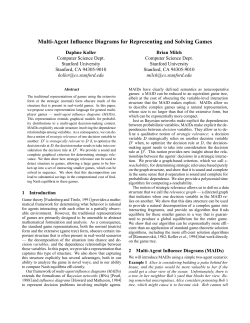Multi-Agent Influence Diagrams for Representing and Solving Games