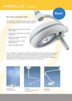 New LED examination light
