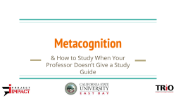 Metacognition