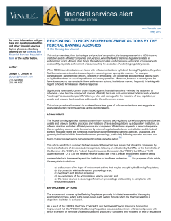 of enforcement actions