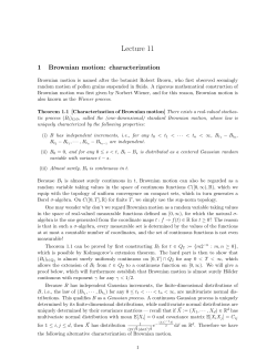 Lecture 11 - Dept of Maths, NUS