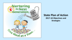 State Plan of Action 2017-18 Objectives and Strategies with Local
