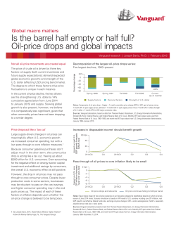 Global macro matters. Is the barrel half empty or half full? Oil