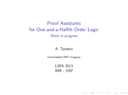Proof Assistants for One-and-a-Halfth Order Logic - Work in