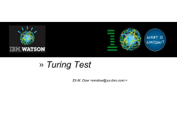 IBM Watson and The Turing Test