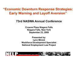 Being the Best in Rapid Response - National Employment Law Project