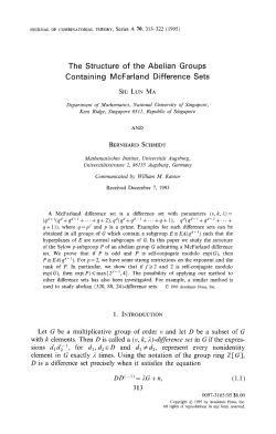 The Structure of Abelian Groups Containing McFarland Difference
