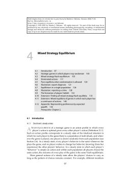 4 Mixed Strategy Equilibrium