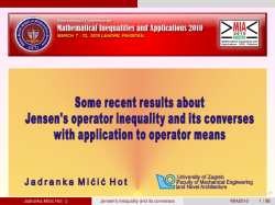 Jensen`s inequality and its converses