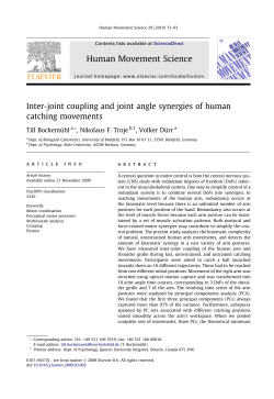 Inter-joint coupling and joint angle synergies of